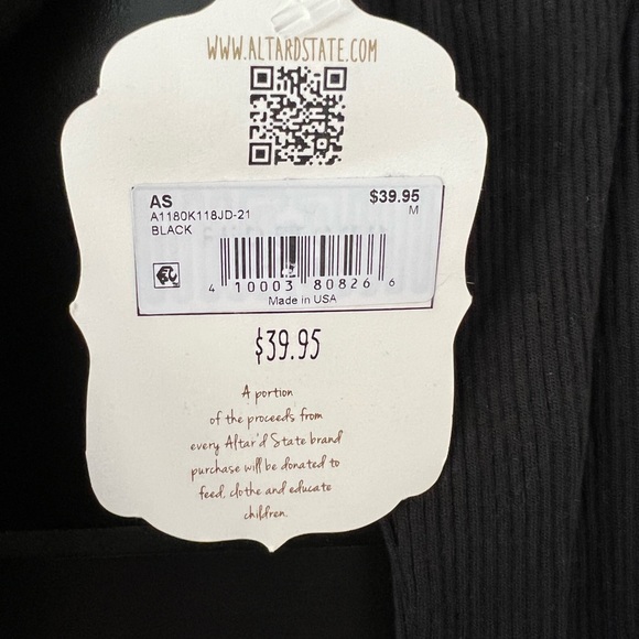 Alter’d State long sleeve black shirt Medium - Picture 2 of 2